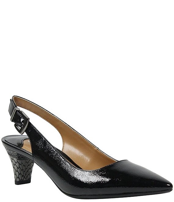 J. Renee Mayetta Slingback Pearlized Patent Dress Pumps