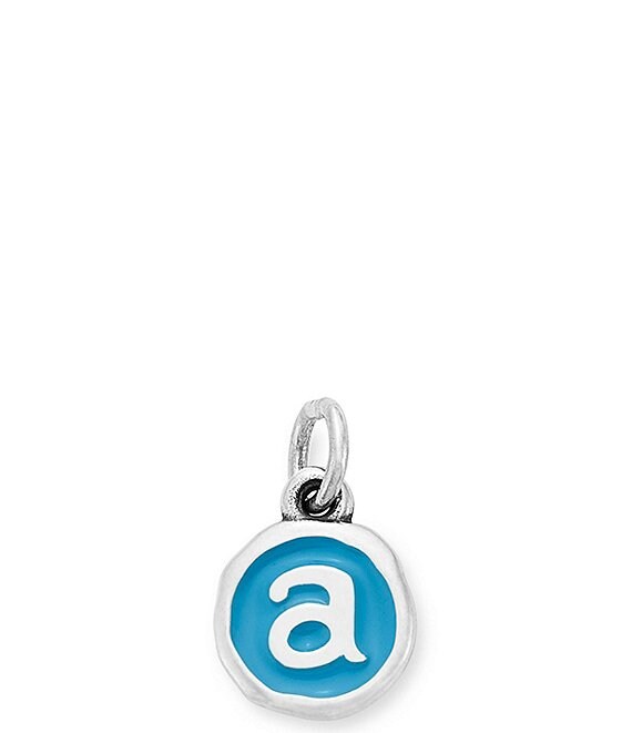 James Avery Blue Enamel Initial Charm