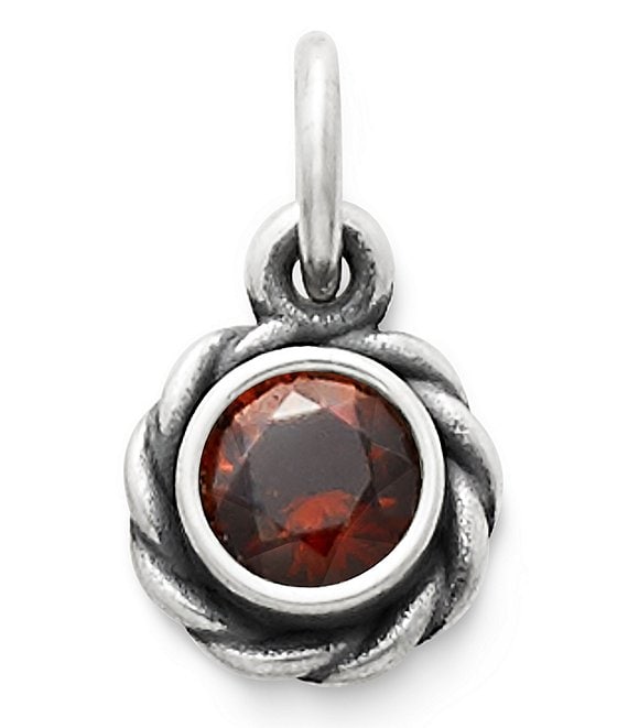 James Avery Elisa January Garnet Birthstone Pendant