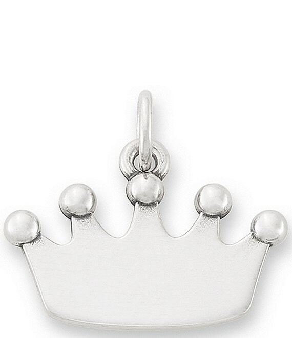 James Avery Engravable Crown Charm, Sterling Silver - Image 1