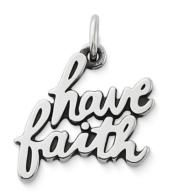 Color:Sterling Silver - Image 1 - #double;Have Faith#double; Charm