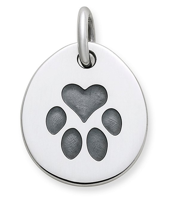 James Avery Heart Paw Pet Tag Charm