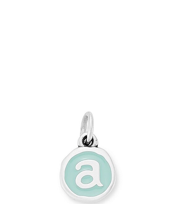 James Avery Light Blue Enamel Initial Charm