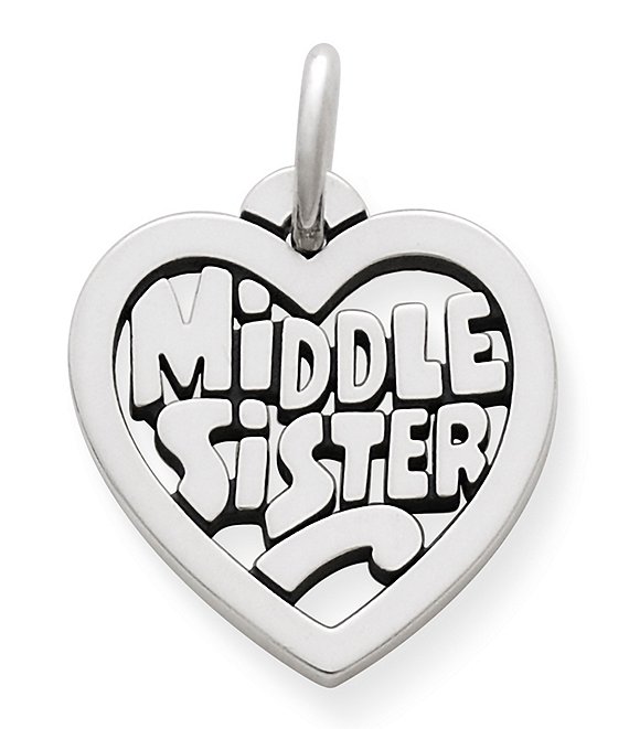 James Avery Middle Sister Heart Charm