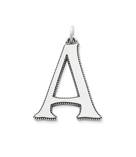 James Avery Vintage Alphabet Initial Pendant