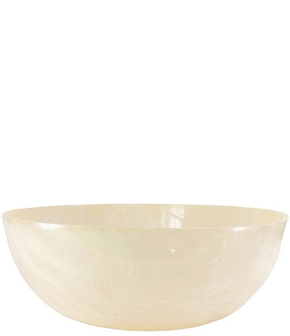 Jeanne Fitz Resin Collection Salad Bowl, Cream - Image 1