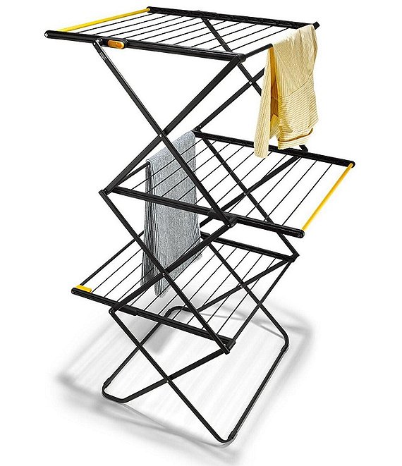 Joseph Joseph Airframe Max Clothes Drying Rack with Long Garment Hanging Rails, Black - Image 1