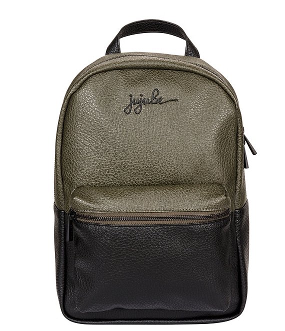 Color:Olive - Image 1 - Ever After Mini Colorblock Pebbled Backpack