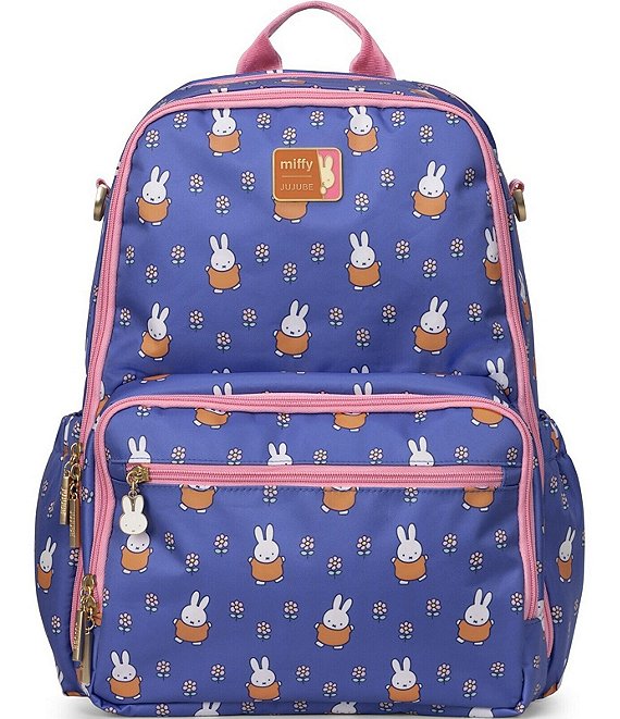 JuJuBe Zealous Miffy Flower Fields Changing Pad Backpack