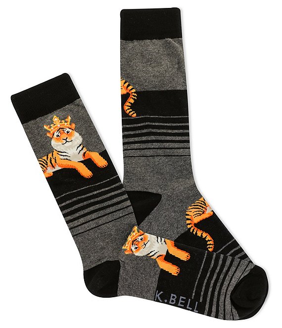 K. Bell Royal Tiger Crew Socks
