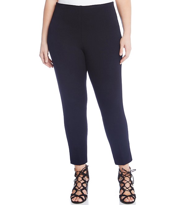 Color:Navy - Image 1 - Plus Size Piper Mid-Rise Skinny Pants
