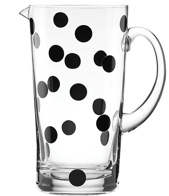 kate spade new york All in Good Taste Deco Dot Glass Pitcher