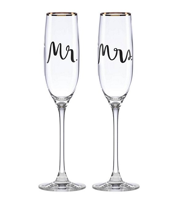 kate spade new york Bridal Party Flutes, Pair