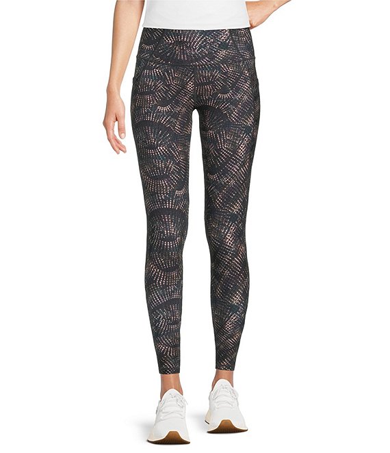 Kinesis High Rise Ankle Leggings, Batik Swirl - Image 1