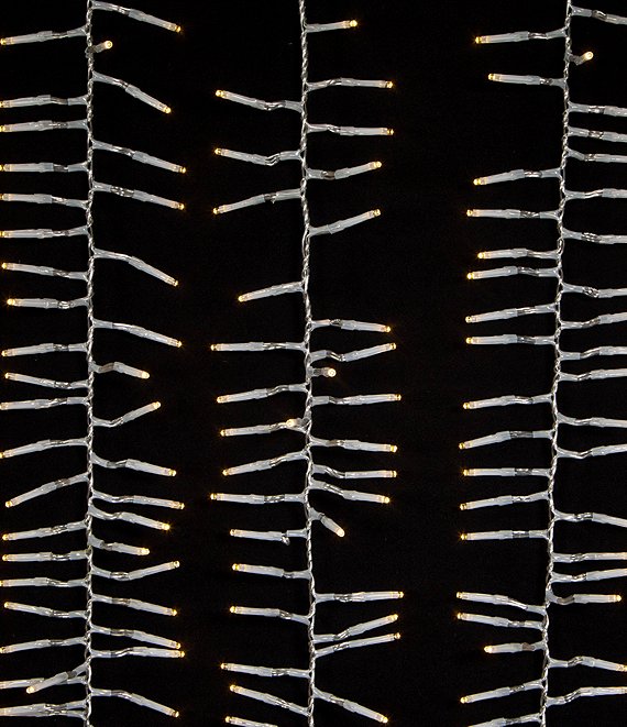Kurt S. Adler 32.8-ft. 1000-Light LED Clear Wire Cluster Garland, Warm White - Image 1