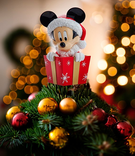 Kurt S. Adler Disney© 8#double; Un-Lit Mickey In Present Tree Topper