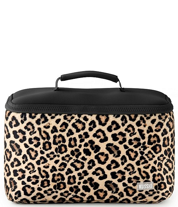 KUSSHI Leopard Train Case