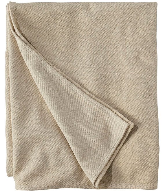 L.L.Bean Maine Twill Bed Blanket, Soft Sand - Image 1