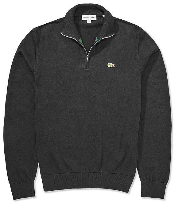 Lacoste Solid Quarter Zip Pullover
