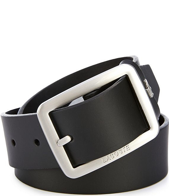 Lacoste Standard Buckle Raw Edges 1.4#double; Belt