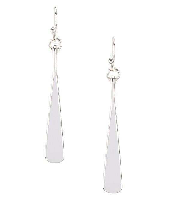 Color:Silver - Image 1 - Belle Isle Sculptural Drop Earrings