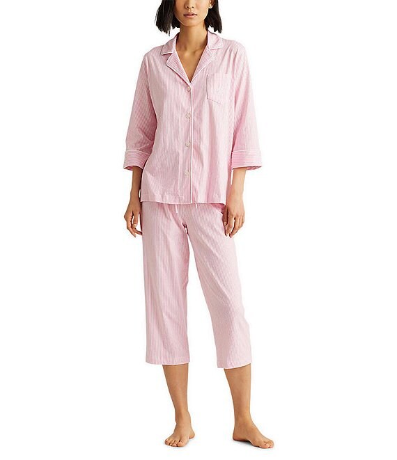 Lauren Ralph Lauren Striped Jersey Pajamas