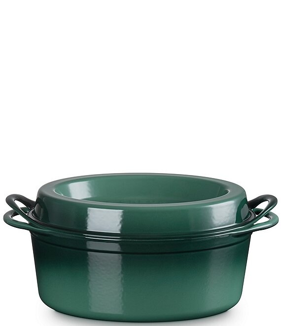 Le Creuset Enameled Cast Iron Traditional Oval Doufeu, 7.25 qt, Artichaut - Image 1