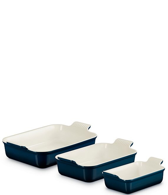 Le Creuset Heritage 3-Piece Rectangular Baking Dish Set