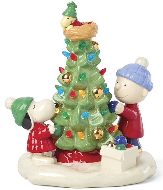 Lenox x Peanuts Christmas Tree Light Up Figurine