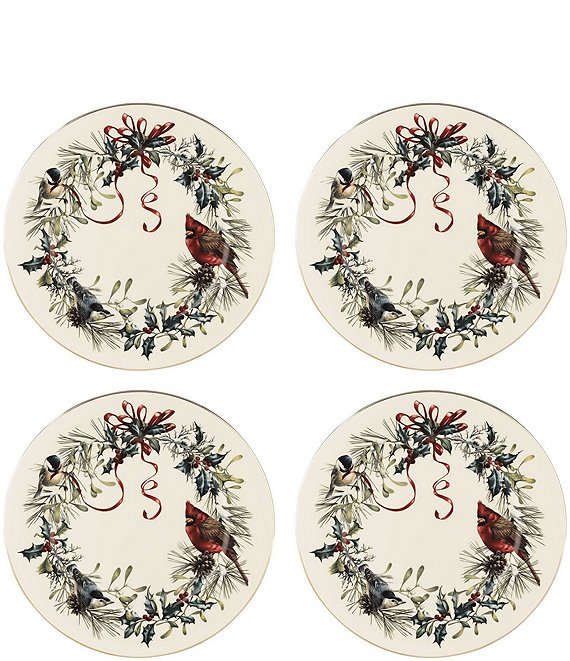 Lenox Winter Greetings Collection Dinner Plates, Set of 4, Multi - Image 1