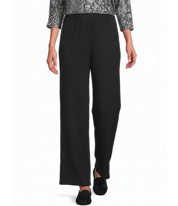 Leo & Nicole Hacci Flowy Pull-On Ankle Pants