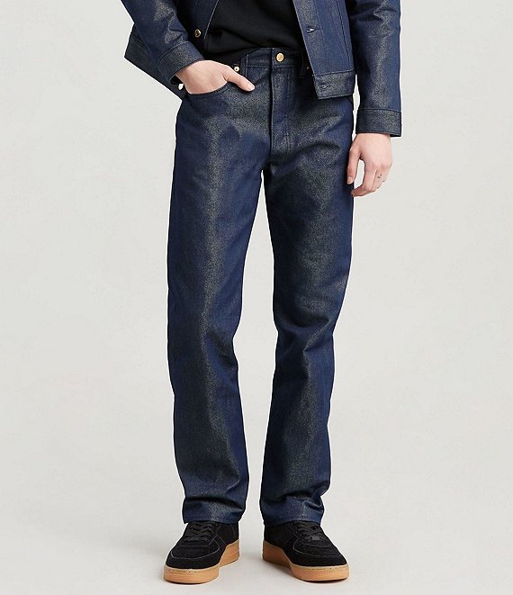 Levi's® 501 Original Shrink-to-Fit Gold Weft Metallic Jeans