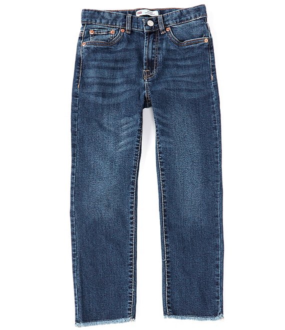 Color:From The Block - Image 1 - Big Girls 7-16 High Rise Ankle Straight Jeans