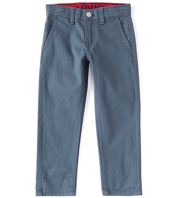 Color:Dark Slate - Image 1 - Levi's® Little Boys 2T-7 502™ Regular Tapered-Fit Chino Pants