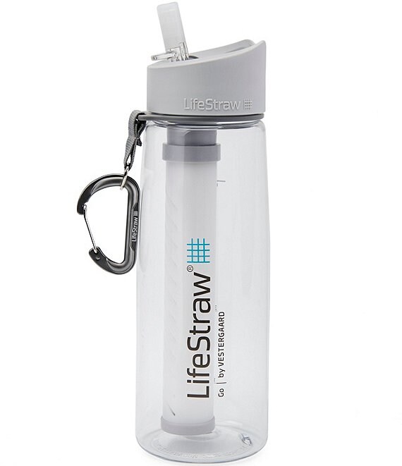 Color:Clear - Image 1 - Go - Water Bottle with Filter