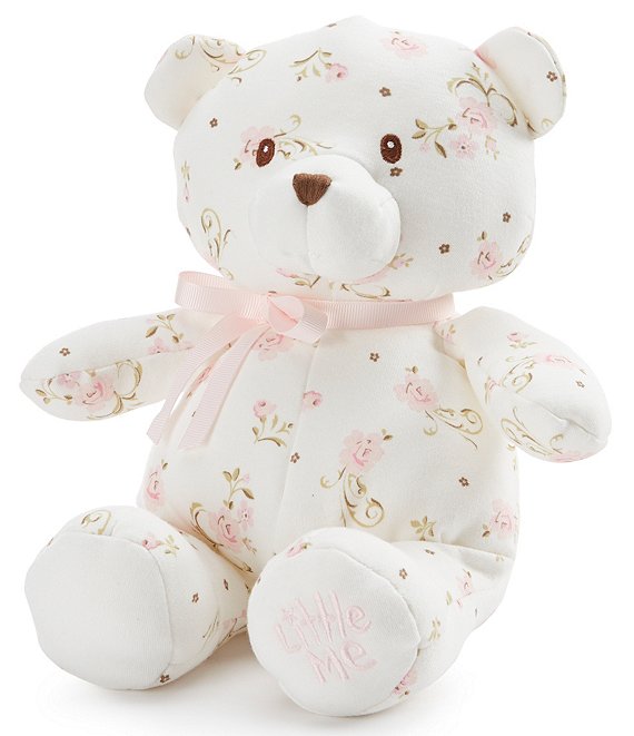 Little Me Baby Girls Vintage Rose 10#double; Plush Teddy Bear