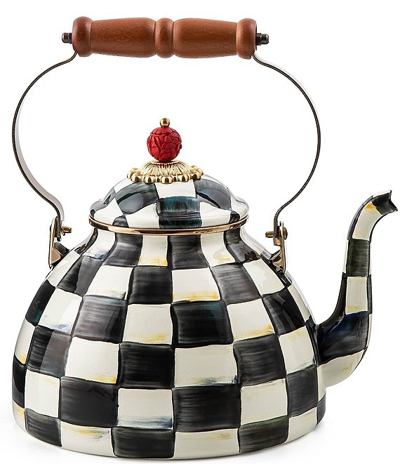 MacKenzie-Childs Courtly Check® Enamel Tea Kettle