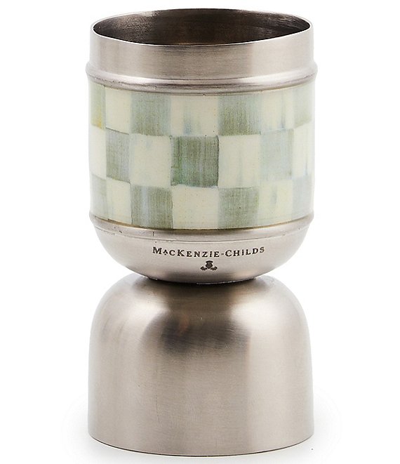 MacKenzie-Childs Check 3260 Jigger, Sterling Check - Image 1