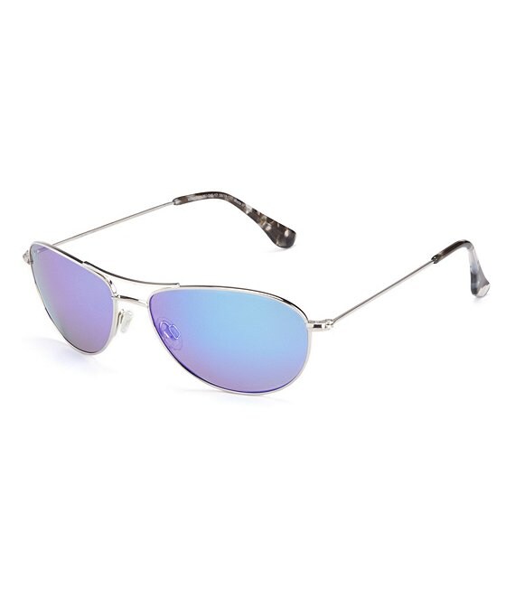 Maui Jim Baby Beach Polarized Mirrored Aviator Sunglasses