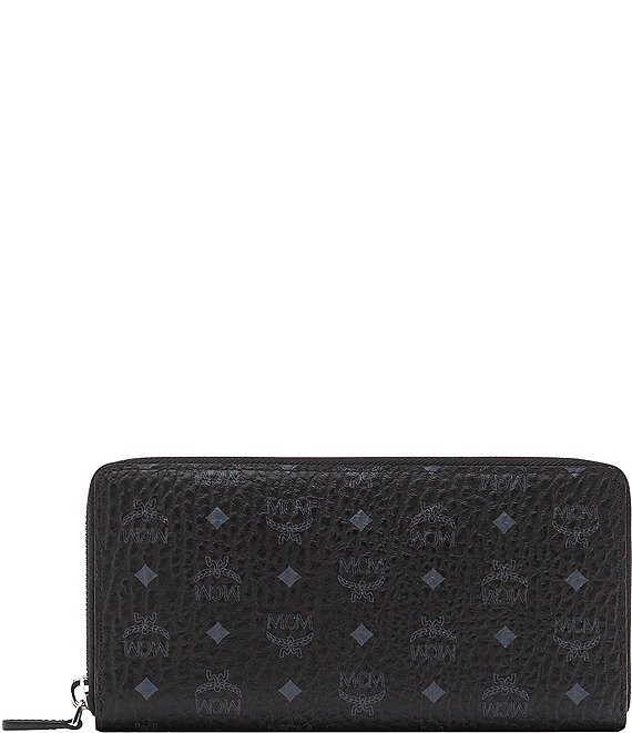 Color:Black - Image 1 - Visetos Collection Large Zip Wallet
