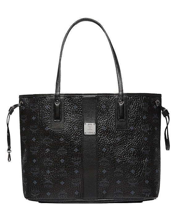 Color:Black - Image 1 - Visetos Collection Liz Medium Shopper Tote Bag