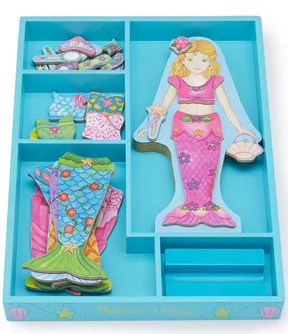 Melissa & Doug Girls Mermaid Magnetic Dress-Up Set