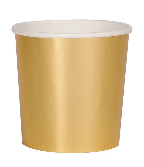 Meri Meri 8-Pack Gold Party Tumbler Cups