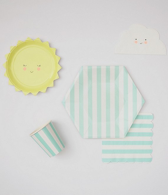 Meri Meri Mint Baby Shower Tableware Bundle