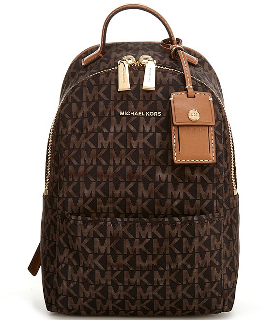 Michael Kors Extra Small Convertible Messenger Backpack, Brown Acorn - Image 1