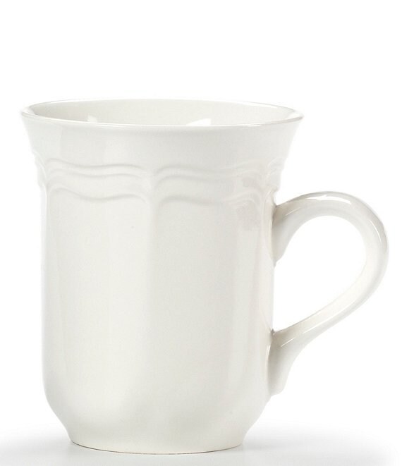 Mikasa French Countryside Rippled Baroque Stoneware Cappuccino Mug