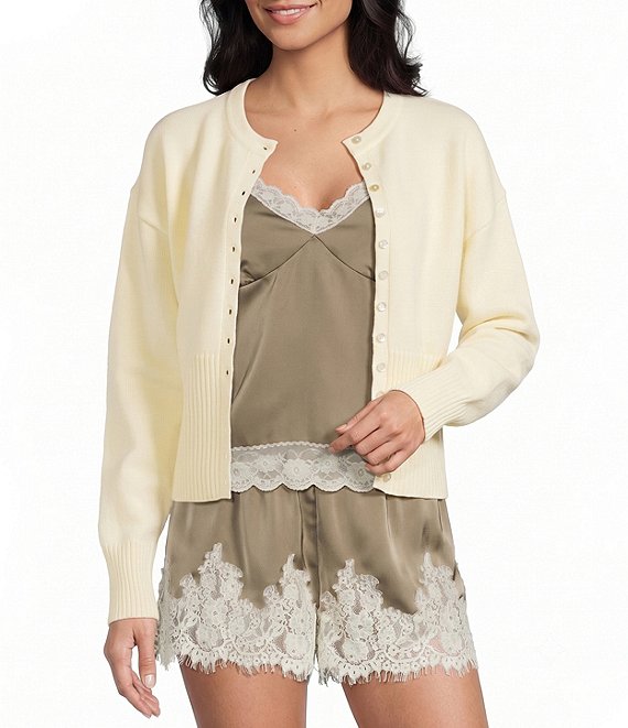 Mod Ref Button Front Fitted Cardigan