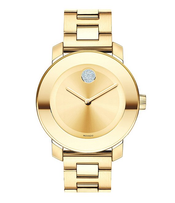 Movado Bold Bracelet Watch with Swarovski Crystal