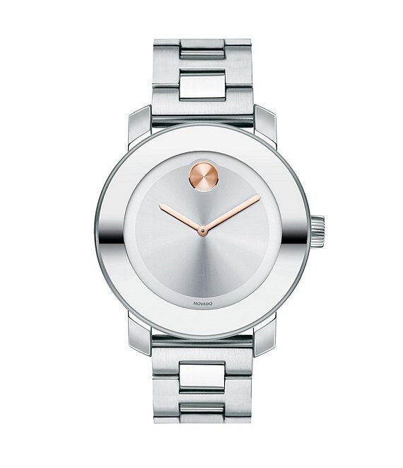 Movado Bold Mid-Size Stainless Steel Analog Bracelet Watch