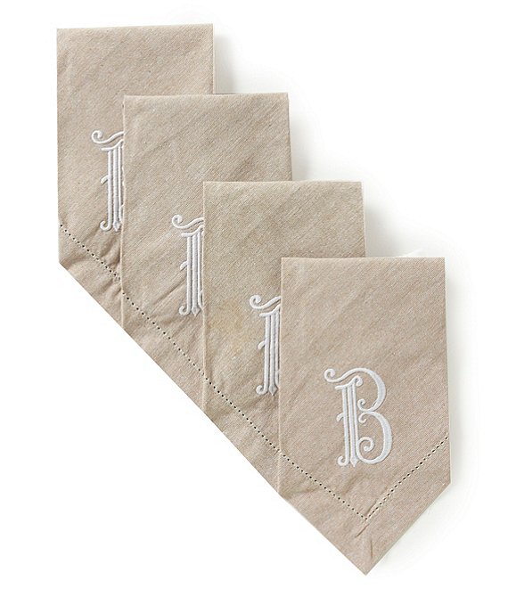 Mud Pie Initial Napkin Set